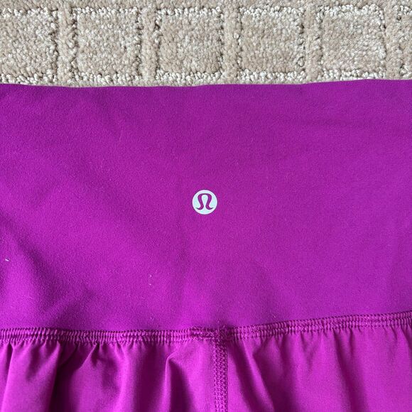 Lululemon Tranquil Crop Pull On Pants Size 8 Fuchsia Pink Athleisure High Rise - Picture 7 of 10